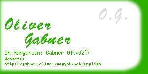 oliver gabner business card